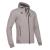 Zither Full Zip Hoody GRY 4XL Hettejakke i myk bomullsmiks 